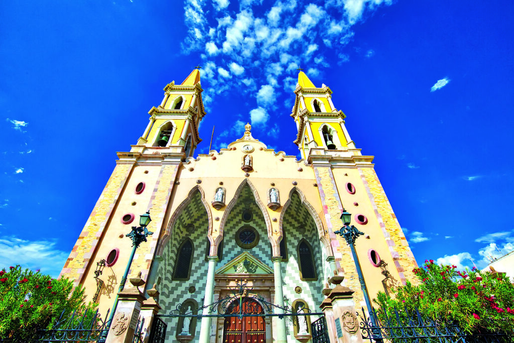 Immaculate Conception Cathedral in Mazatlan historic city center (Centro Historico)