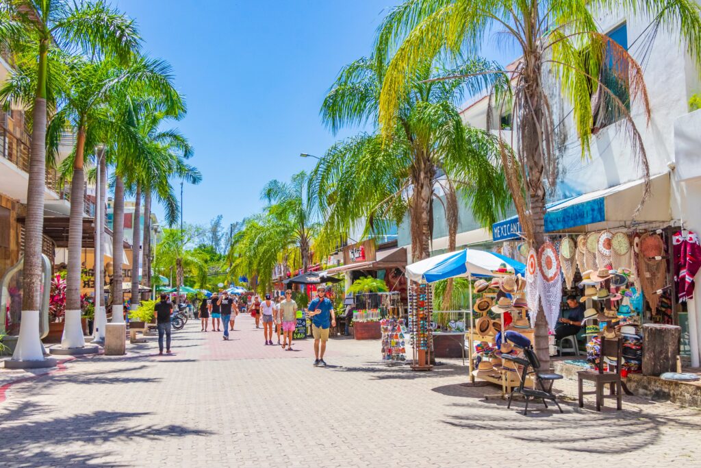 stock-photo-playa-del-carmen-march-typical-street-road-and-cityscape-of-la-quinta-avenida-with-2289447321