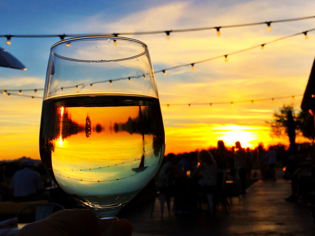 A happy hour at sunset in Scottsdale, Arizona, taken at Isabella’s Kitchen.